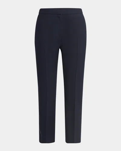 ALEXANDER MCQUEEN MID-RISE STRAIGHT-LEG CROP TROUSERS