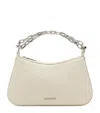 Alexander Mcqueen Mini Lambskin T-bar Shoulder Bag In Nude