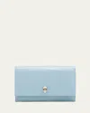 Alexander Mcqueen Mini Skull Croc-embossed Crossbody Bag In Shirting Blue