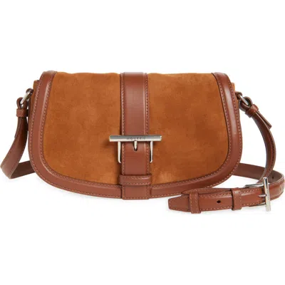 Alexander Mcqueen Mcqueen Mini T-bar Shoulder Bag In Dark Brown/silver