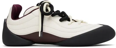 Alexander Mcqueen Off-white & Burgundy Flexion Sneakers In 9092