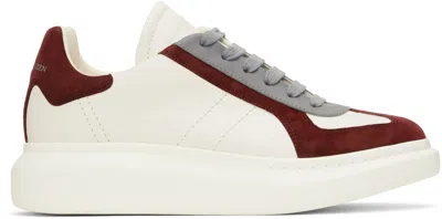 Alexander Mcqueen Off-white & Burgundy Oversized Retro Sneakers In 9093
