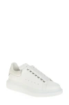 Alexander Mcqueen Alexander Mc Queen Oversized Leather Sneakers In White/mirror