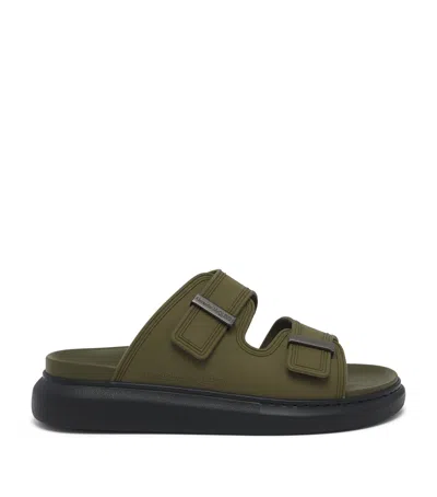 Alexander Mcqueen Oversized Hybrid Sandals In Green