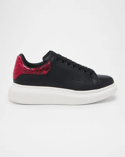 Alexander Mcqueen Oversized Sneakers In Black Fucsia