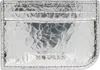 Alexander Mcqueen Silver 'mcqueen Sling' Card Holder In 1402 Silver/beige/si