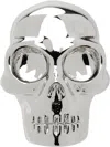 Alexander Mcqueen Silver Skull Single Stud Earring In 926