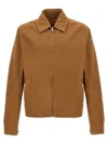 Alexander Mcqueen Mcqueen Skull Embroidery Jacket In Brown