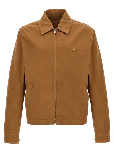 Alexander Mcqueen Skull Embroidery Jacket Casual Jackets And Parka Brown