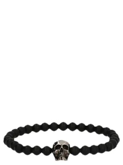 Alexander Mcqueen Skull Spheres Bracelet Jewelry Black
