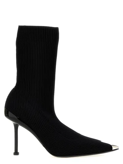 Alexander Mcqueen Slash Boots And Ankle Boots Black