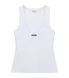 Alexander Mcqueen Mcqueen Placket Tank Top In White