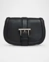 Alexander Mcqueen Alexander Mc Queen Satchel Black Leather Shoulder Bag In Black Silver