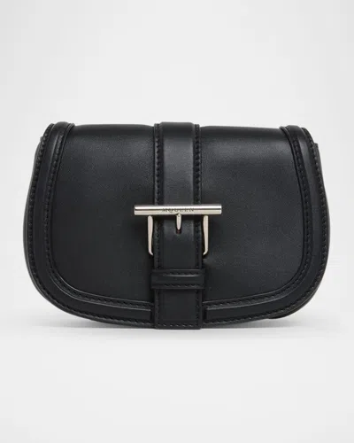 ALEXANDER MCQUEEN T-BAR BUCKLE LEATHER CROSSBODY BAG