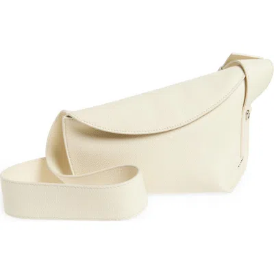 ALEXANDER MCQUEEN MCQUEEN T-BAR SLING ASYMMETRIC LEATHER CROSSBODY BAG