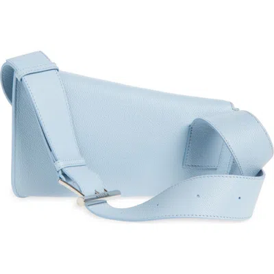 ALEXANDER MCQUEEN MCQUEEN T-BAR SLING ASYMMETRIC LEATHER CROSSBODY BAG