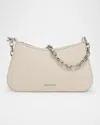 Alexander Mcqueen T-bar Sling Pouch In Ivory/gold