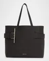 Alexander Mcqueen Alexander Mc Queen T Bar Leather Tote Bag In Black