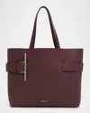 Alexander Mcqueen T-bar Sling Shopper Tote Bag In Cranberry