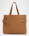 Alexander Mcqueen T-bar Sling Shopper Tote Bag In Pecan