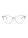 Alexander Mcqueen Mcqueen Women's 51mm Square Eyeglasses In Crystal