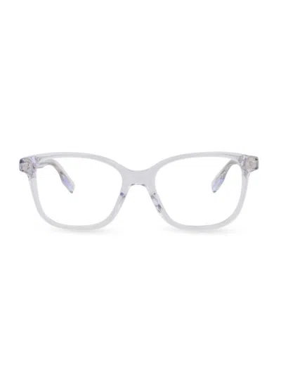 Alexander Mcqueen Mcqueen Women's 51mm Square Eyeglasses In Crystal
