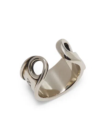 Alexander Mcqueen Mcqueen Women's Silvertone Safety Pin Ring