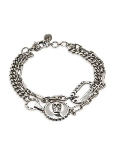 Alexander Mcqueen Mcqueen Women's Silvertone Skull & Chain Bracelet