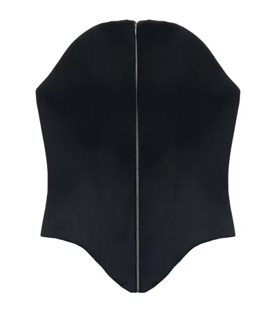 ALEXANDER MCQUEEN WOOL CORSET TOP