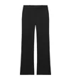 Alexander Mcqueen Wool Cigarette Trousers In Black
