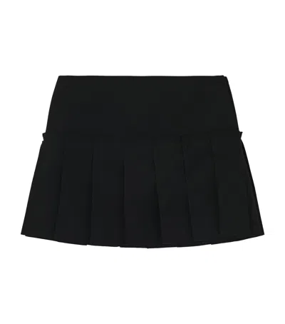 ALEXANDER MCQUEEN WOOL PLEATED MINI SKIRT