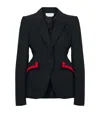 Alexander Mcqueen Alexander Mc Queen Black Wool Blazer In Black