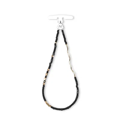 M.craftsman Women's Black M Beads Phone Bracelet - Cedar