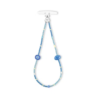 M.craftsman Women's M Beads Phone Bracelet - Bluebell