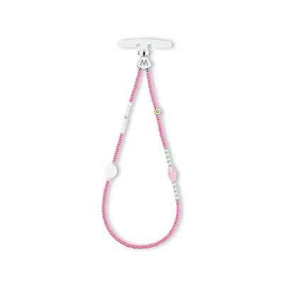 M.craftsman Women's Pink M Beads Phone Bracelet - Sakura