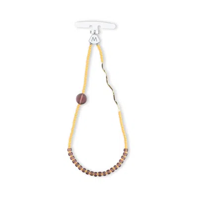 M.craftsman Women's Yellow / Orange M Beads Phone Bracelet - Chamomile
