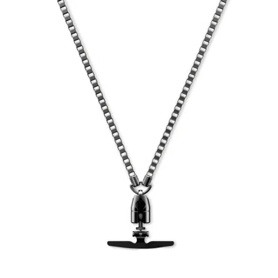 M.craftsman Yoggle Crossbody Phone Chain - Box Chain Carbon Black