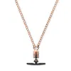 M.craftsman Yoggle Crossbody Phone Chain - Box Chain Rose Gold In Gold