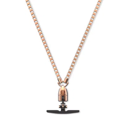 M.craftsman Yoggle Crossbody Phone Chain - Box Chain Rose Gold