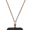 M.craftsman Yoggle Crossbody Phone Chain - Snake Chain Rose Gold In Gold