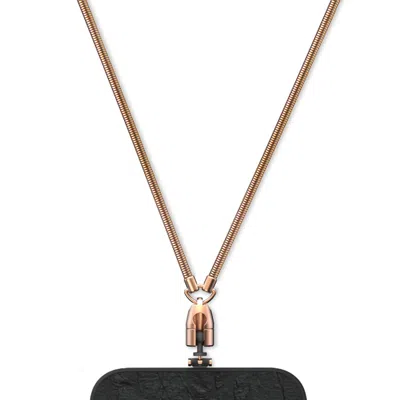 M.craftsman Yoggle Crossbody Phone Chain - Snake Chain Rose Gold