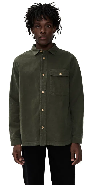 Mctavish Corduroy Shirt Slate In Gray