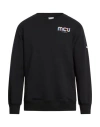 M.c.u Marco Cassese Union M. C.u. Marco Cassese Union Man Sweatshirt Black Size Xxl Cotton, Polyester, Swarovski Crystal In Black