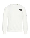 M.c.u Marco Cassese Union M. C.u. Marco Cassese Union Man Sweatshirt White Size S Cotton, Polyester, Swarovski Crystal In White