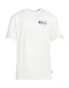 M.c.u Marco Cassese Union M. C.u. Marco Cassese Union Man T-shirt Cream Size L Cotton In White