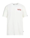 M.c.u Marco Cassese Union M. C.u. Marco Cassese Union Man T-shirt Cream Size L Cotton In White
