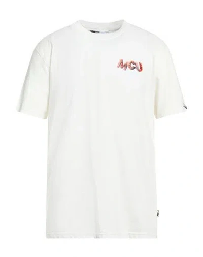 M.c.u Marco Cassese Union M. C.u. Marco Cassese Union Man T-shirt Cream Size L Cotton In White