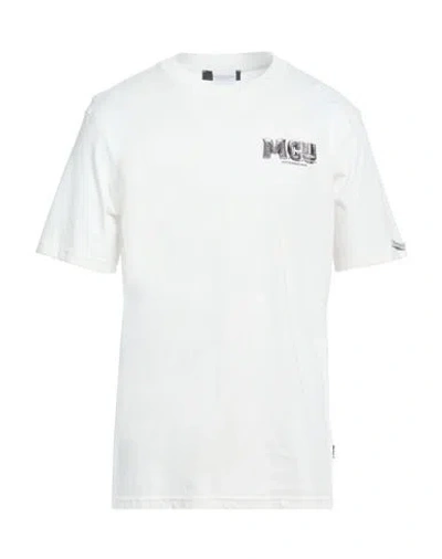 M.c.u Marco Cassese Union M. C.u. Marco Cassese Union Man T-shirt White Size Xxl Cotton, Swarovski Crystal