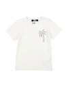M.c.u Marco Cassese Union Babies' M. C.u. Marco Cassese Union Toddler Boy T-shirt White Size 6 Cotton, Swarovski Crystal