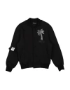 M.c.u Marco Cassese Union Babies' M. C.u. Marco Cassese Union Toddler Girl Sweatshirt Black Size 4 Cotton, Swarovski Crystal